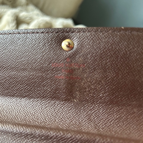 VINTAGE LOUIS VUITTON Damier Ebene Long Sarah Credit Card Wallet - Picture 11 of 11